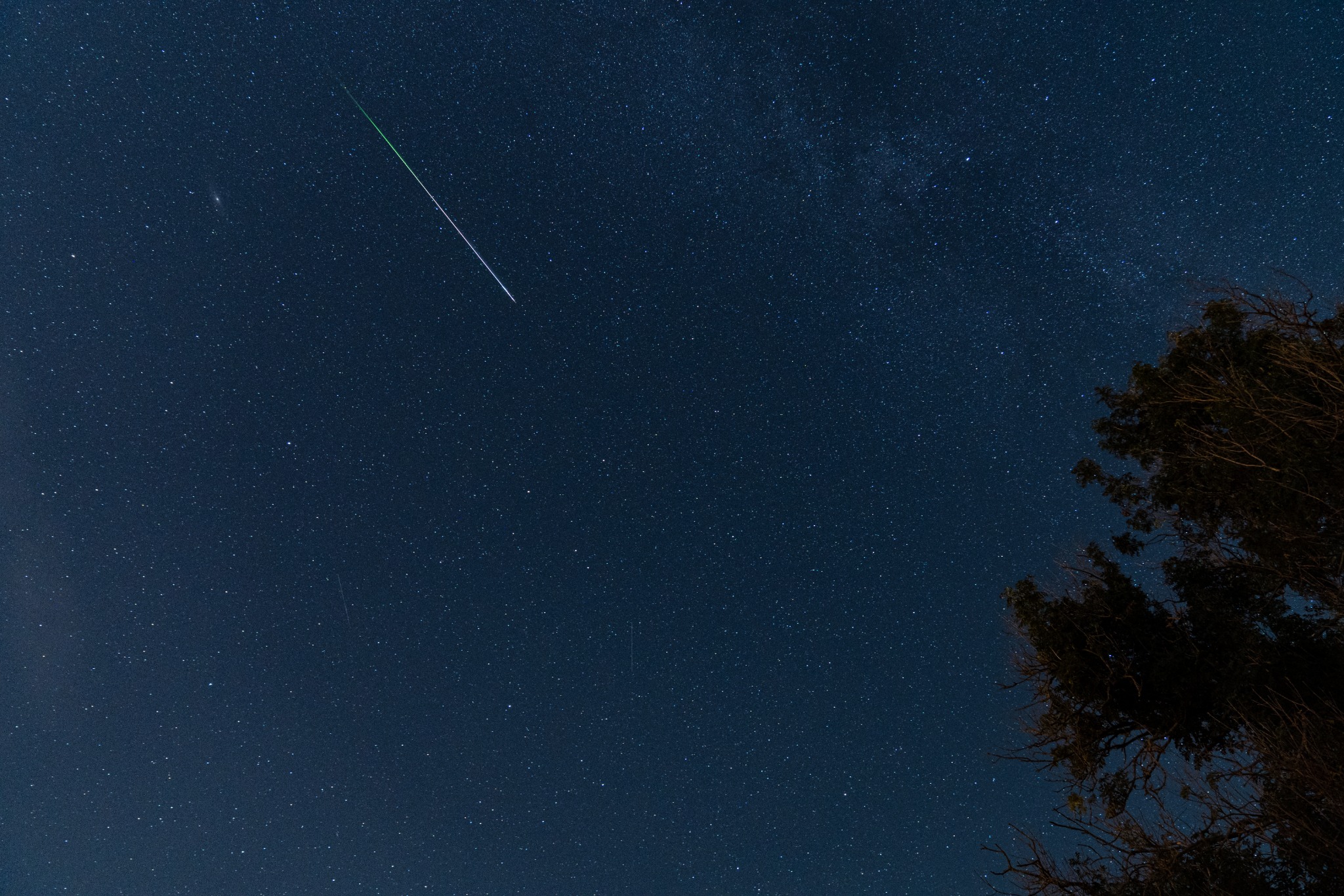 Meteor shower over Ireland