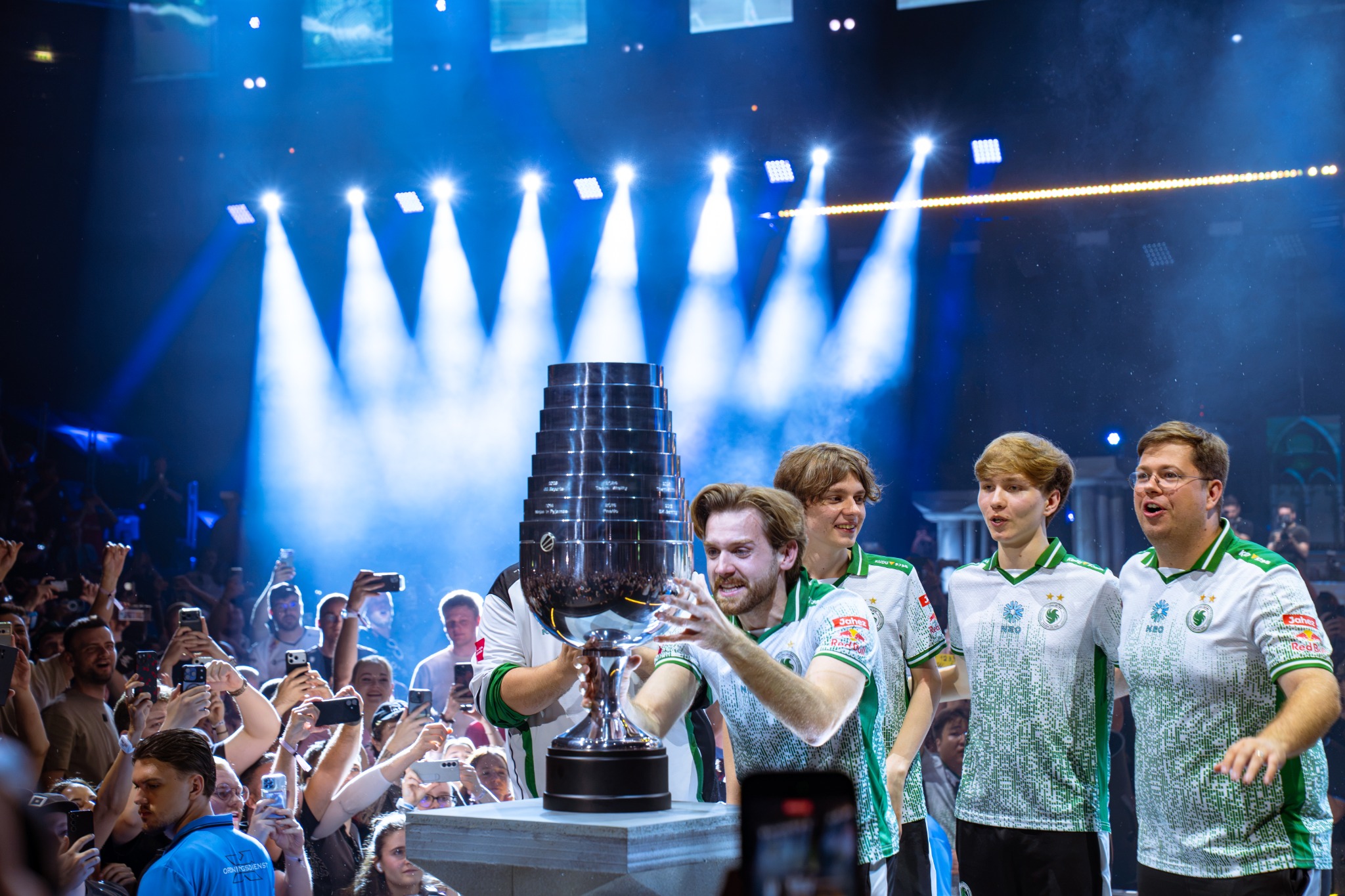 Team with trophy